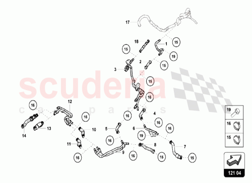 Part Diagram for Lamborghini 4S0819371C