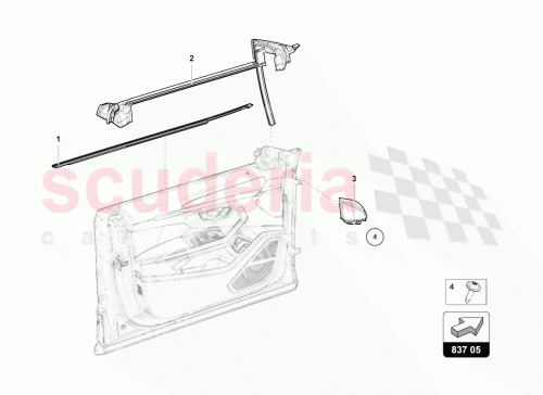 Part Diagram for Lamborghini 4ML837480