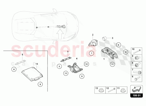 Part Diagram for Lamborghini 4S0599437D