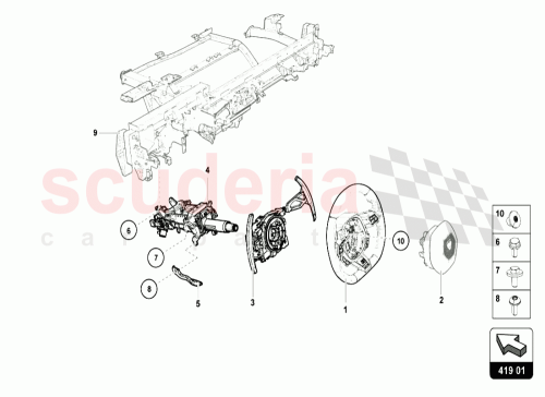 Part Diagram for Lamborghini 4T0419091NQG8