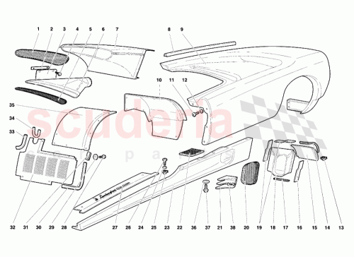 Part Diagram for Lamborghini 009430140