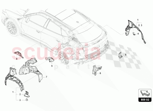 Part Diagram for Lamborghini 4M6809851