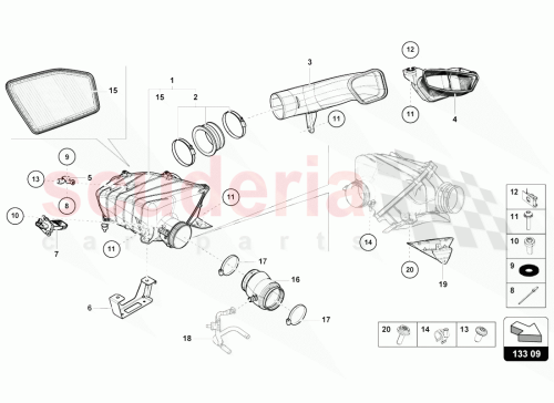 Part Diagram for Lamborghini 4T7129519