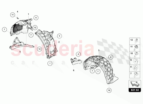 Part Diagram for Lamborghini 4ML810172A