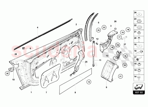 Part Diagram for Lamborghini 470831548C
