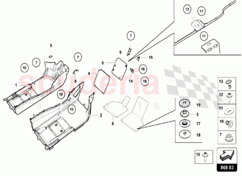 Part Diagram for Lamborghini 8E0864227