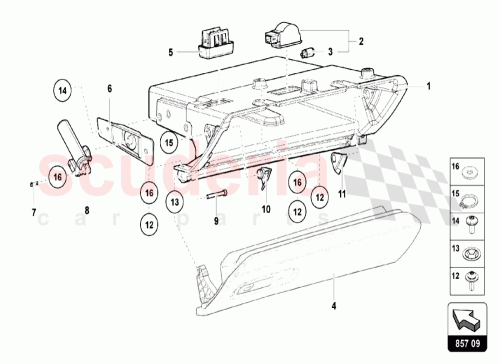 Part Diagram for Lamborghini 4F2880324