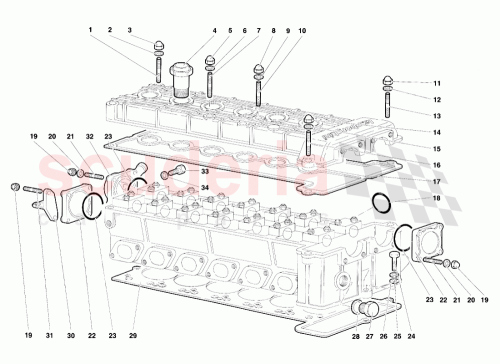 Part Diagram for Lamborghini 001132416