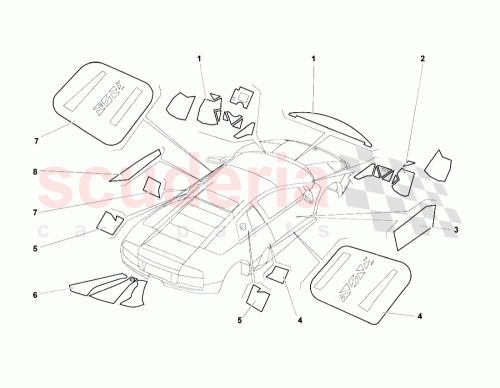 Part Diagram for Lamborghini 310147067