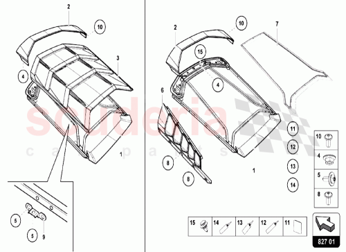 Part Diagram for Lamborghini 7M0867299K