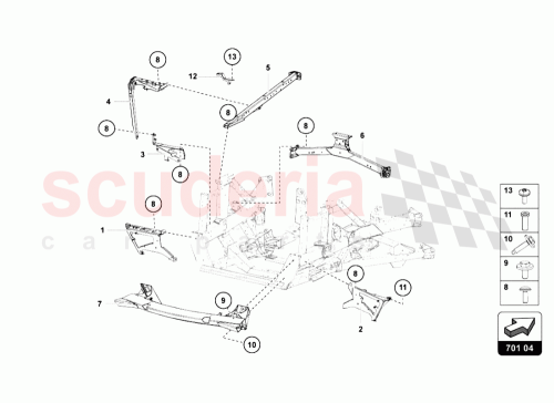 Part Diagram for Lamborghini 470814149C