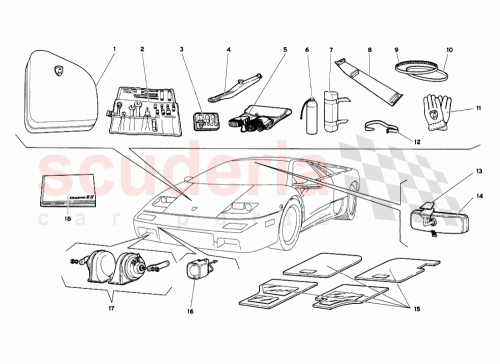 Part Diagram for Lamborghini 0048007789