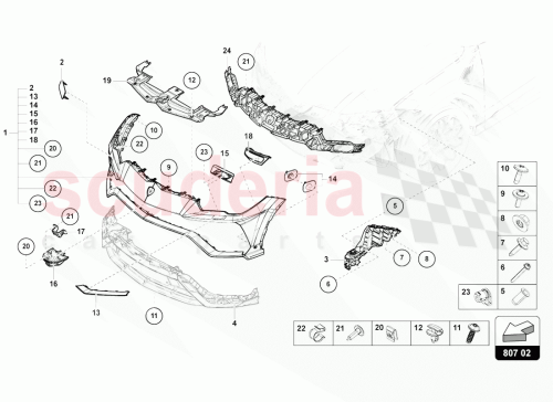 Part Diagram for Lamborghini N91191201