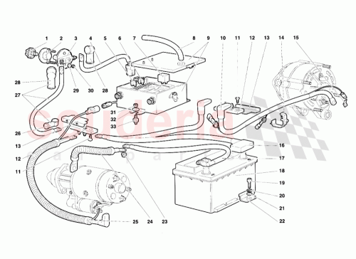 Part Diagram for Lamborghini 006131975
