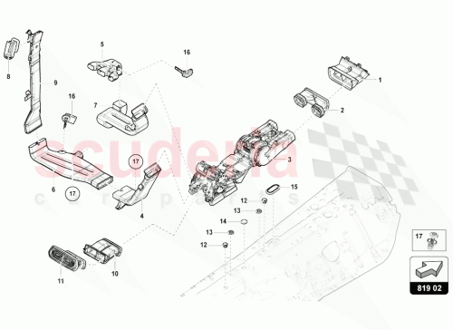 Part Diagram for Lamborghini 4H0862234