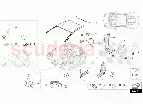 Part Diagram for Lamborghini 4T8802123B