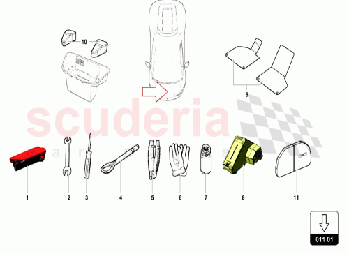 Part Diagram for Lamborghini 8D0941802