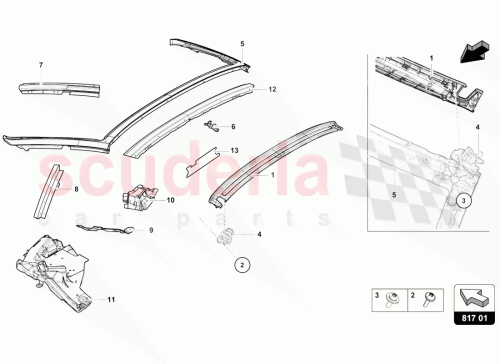 Part Diagram for Lamborghini 4T7809207C