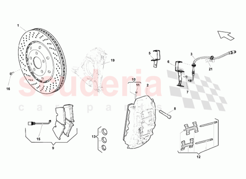 Part Diagram for Lamborghini 400615106BF