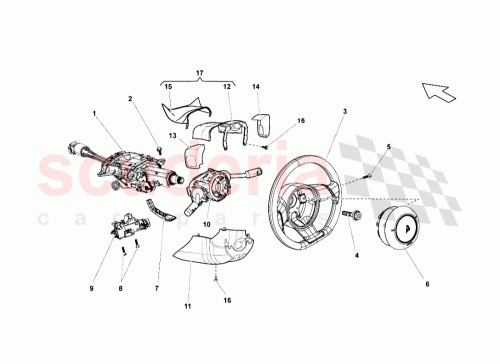Part Diagram for Lamborghini 400953561D