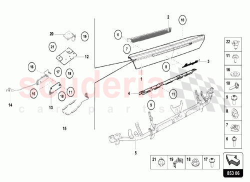 Part Diagram for Lamborghini 4T0807498B