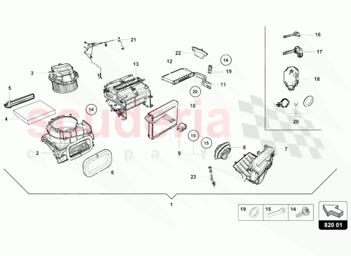 Part Diagram for Lamborghini 4S1820005D