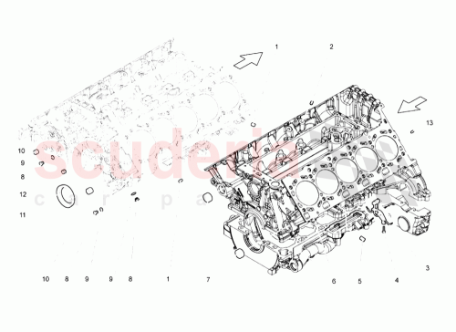 Part Diagram for Lamborghini 07L103011R