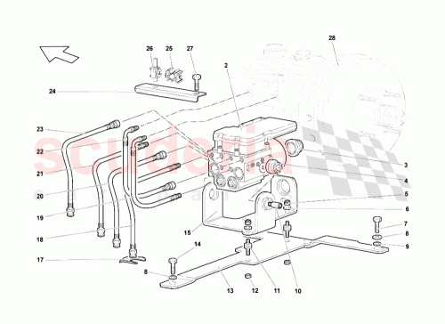 Part Diagram for Lamborghini 413611763C