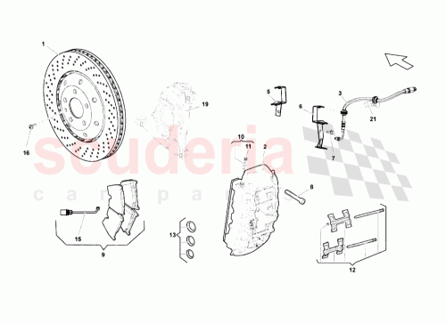 Part Diagram for Lamborghini 400615106AS