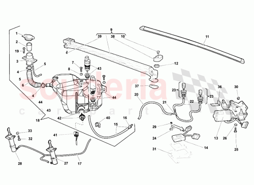 Part Diagram for Lamborghini 417955023D