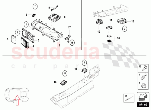 Part Diagram for Lamborghini 4S0867520