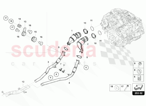 Part Diagram for Lamborghini 8W0253115