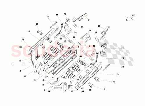 Part Diagram for Lamborghini 4E0804297