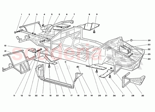 Part Diagram for Lamborghini 009409133