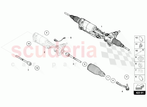 Part Diagram for Lamborghini 4M0423810C