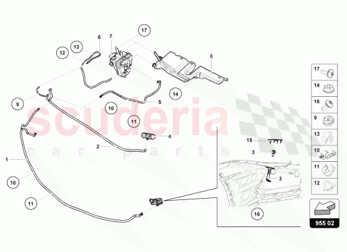 Part Diagram for Lamborghini 4T1955449B