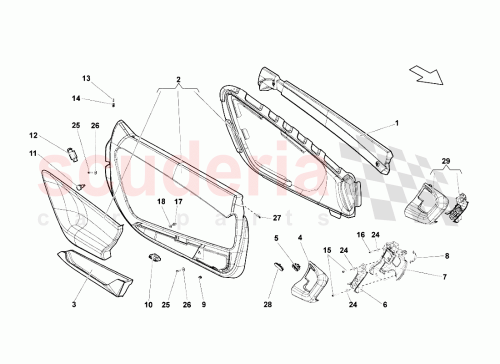 Part Diagram for Lamborghini 407831707A
