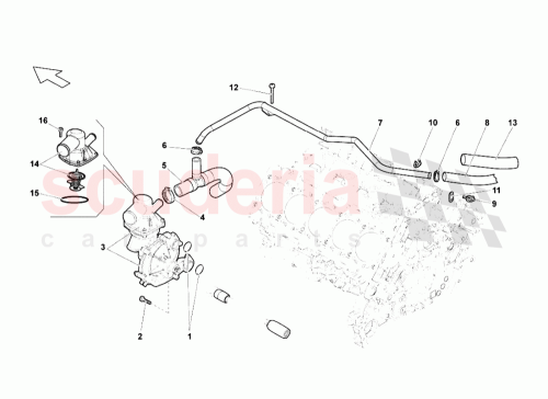 Part Diagram for Lamborghini 07L121448A