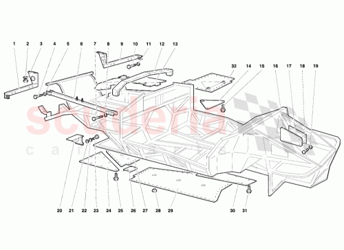 Part Diagram for Lamborghini 004130207