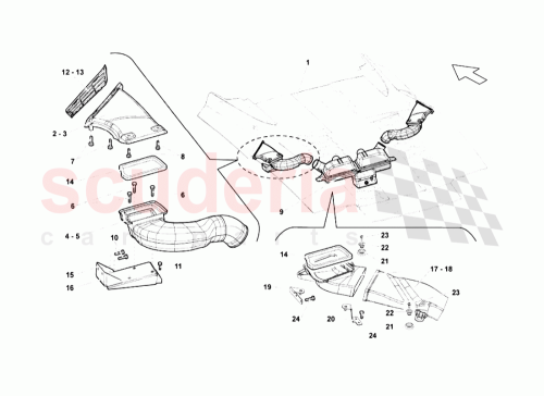 Part Diagram for Lamborghini 407133689