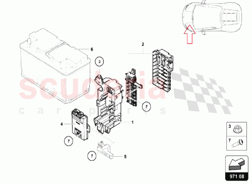 Part Diagram for Lamborghini 4T0907160
