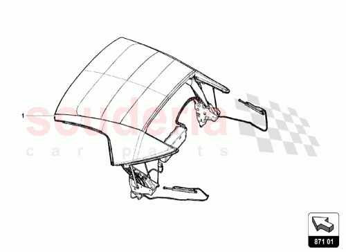 Part Diagram for Lamborghini 4T7871011B