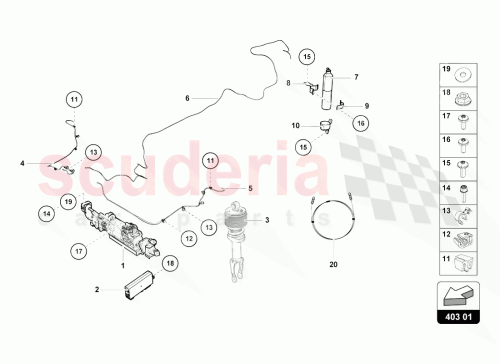 Part Diagram for Lamborghini 4S0616249B