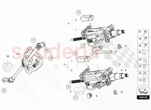 Part Diagram for Lamborghini 4M1805673A