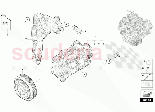 Part Diagram for Lamborghini 4M0260839