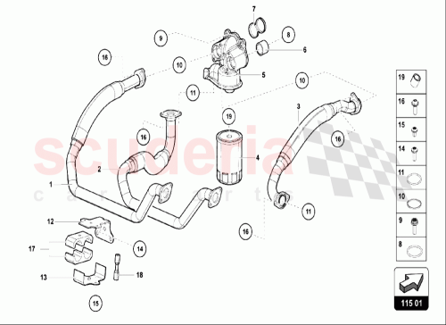 Part Diagram for Lamborghini 07M115250