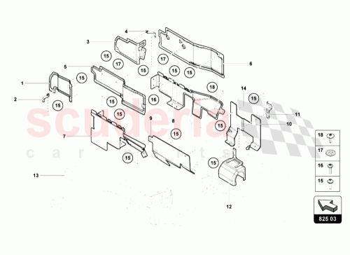 Part Diagram for Lamborghini 470825732C
