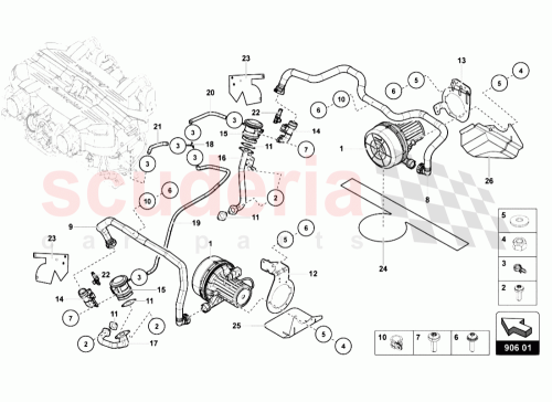 Part Diagram for Lamborghini 470906613C
