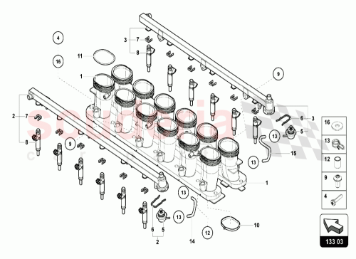 Part Diagram for Lamborghini N10413405