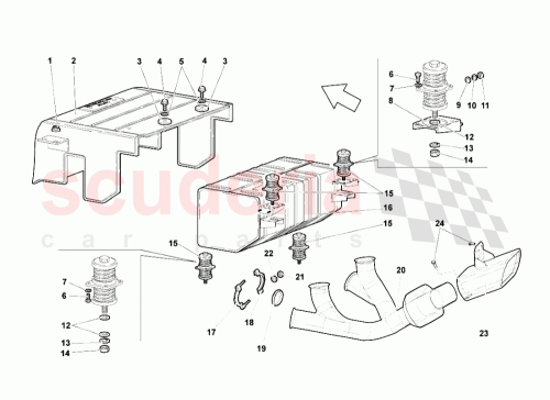 Part Diagram for Lamborghini WHT000770A